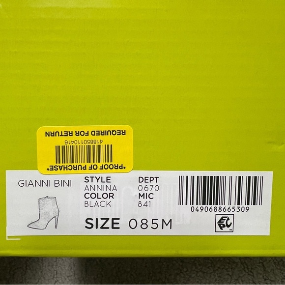 Gianni Bini Black Annina sparkle embellished Ankle Boots with zipper size 8.5 - Picture 2 of 14